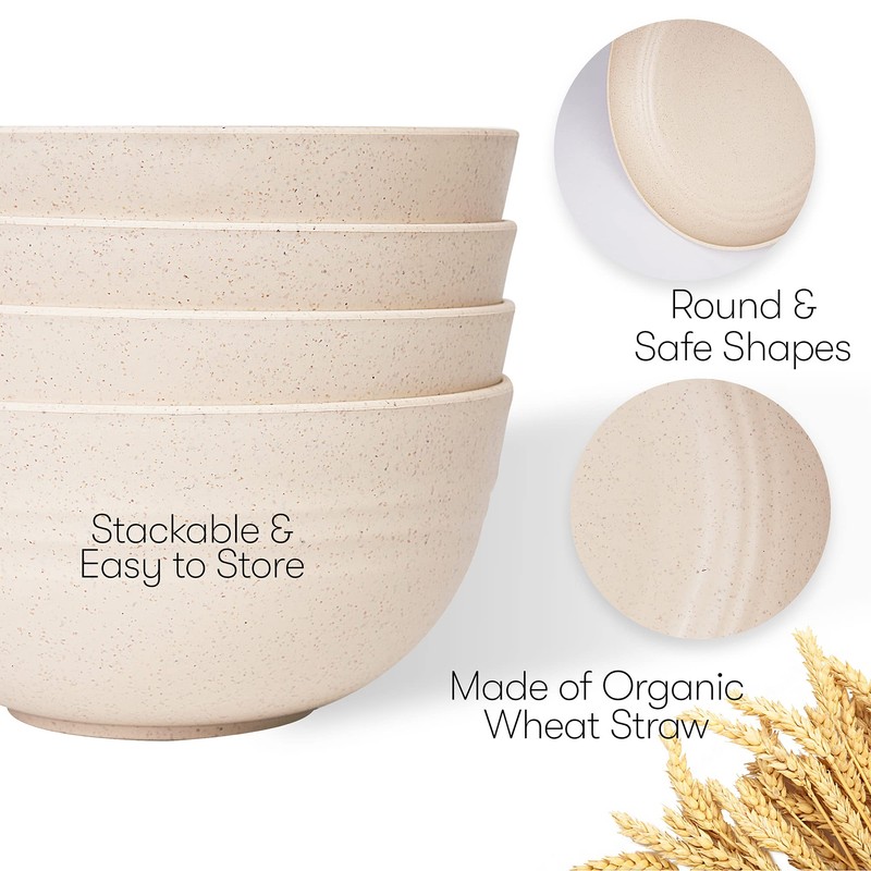 Wheat Straw Dinnerware Sets | Unbreakable Dinnerware Sets | Dishwasher