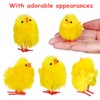 BESPORTBLE 36Pcs Mini Easter Chicks, Yellow Easter Chicks Cute Fully