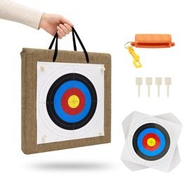 FANOWZUO 20 Inch Archery Target for Backyard Practice, Straw Bow Target