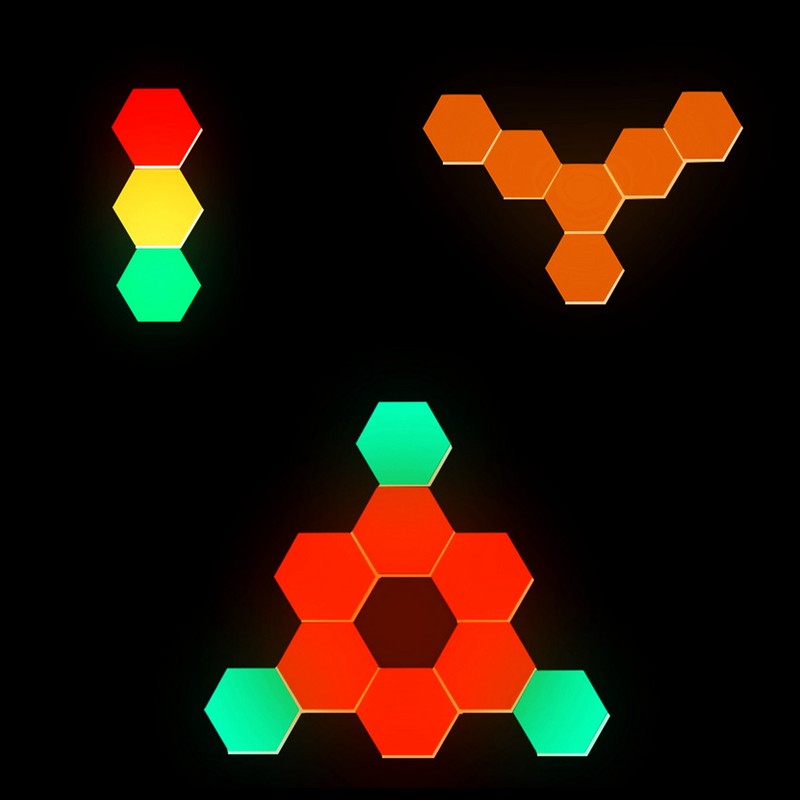 Hexagon LED Wall Light Remote Control Wall Lights for Home