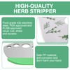 Qiyuda 9 Holes Herb Leaf Stripper and Herb Cutter 2