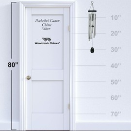 Woodstock *1-Pack* Woodstock Bell Pachelbel Canon Chime Sliver 6 Aluminum tubes 32" PCC