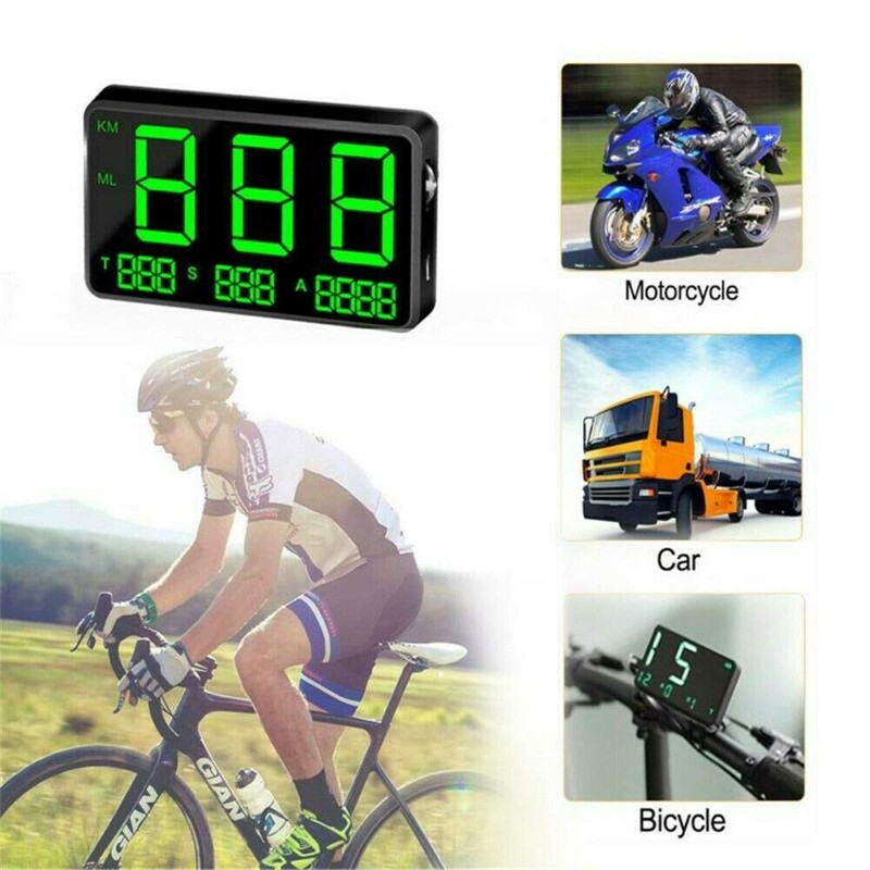 TOTMOX Car Motorcycle Digital GPS Speedometer Head Up Display MPH