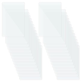 100 Pcs Social Security Card Protector Sleeves Clear Card Holder Sleeves Credit Cards Holder Side-Open Waterproof Business Cards Protectors Sleeve PVC Soft