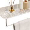 Bathroom Shelves Acrylic Space Saving Hole Free Floating Wall Mounted