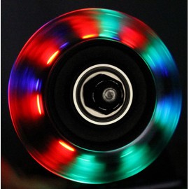 LED Inline Wheels 76mm 82a Skate Inline Skate Light UP 4-Pack w/ABEC 9 Bearings