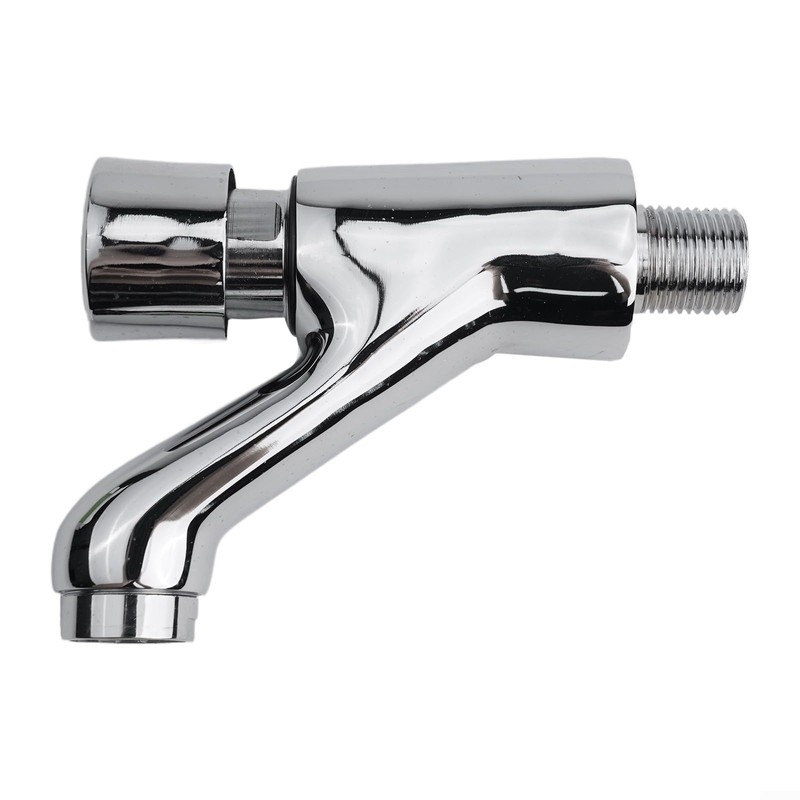 Bathroom Self-Closing Faucet Sink Push Wall Tap Delay Single Lever