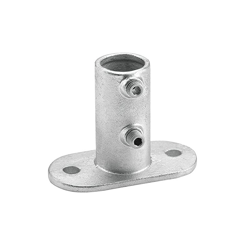 Global Industrial 1-1/4" Size Rail Flange Pipe Fitting (1.72" Fitting