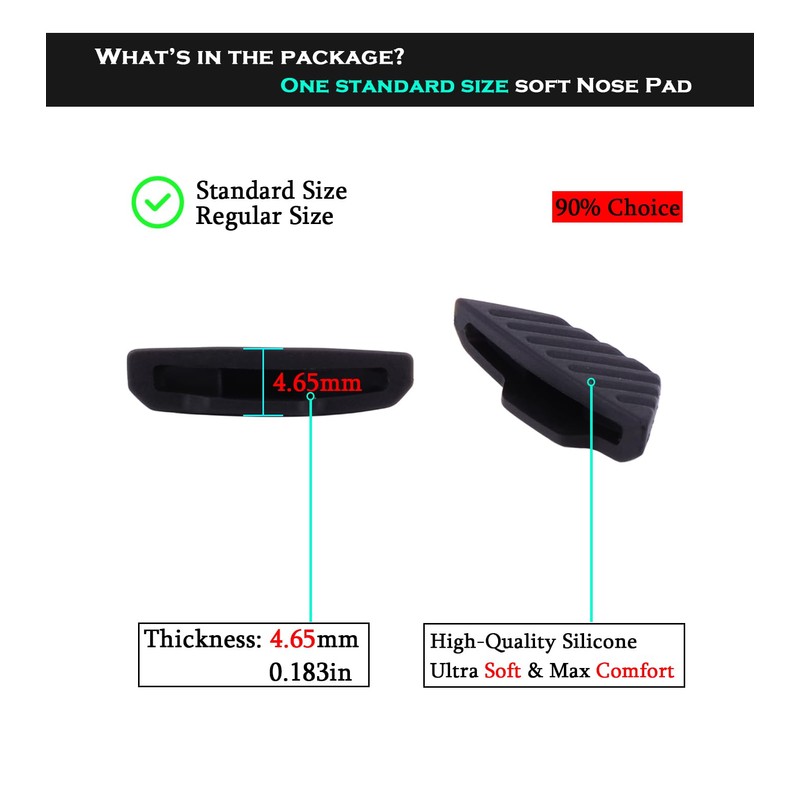 Standard Size Replacement Nose Piece Nose Pads for Oakley Mercenary