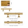 Amerdeco 10 Pack Knurled Champagne Bronze Cabinet Pulls 5 Inch