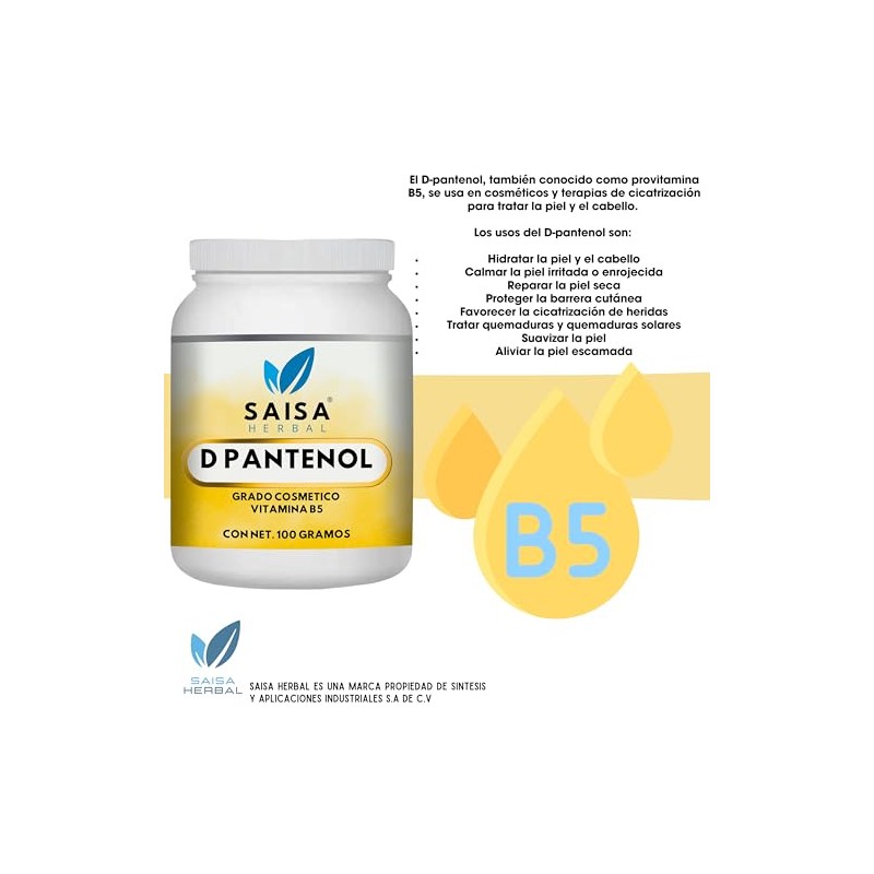 D pantenol 100 gramos