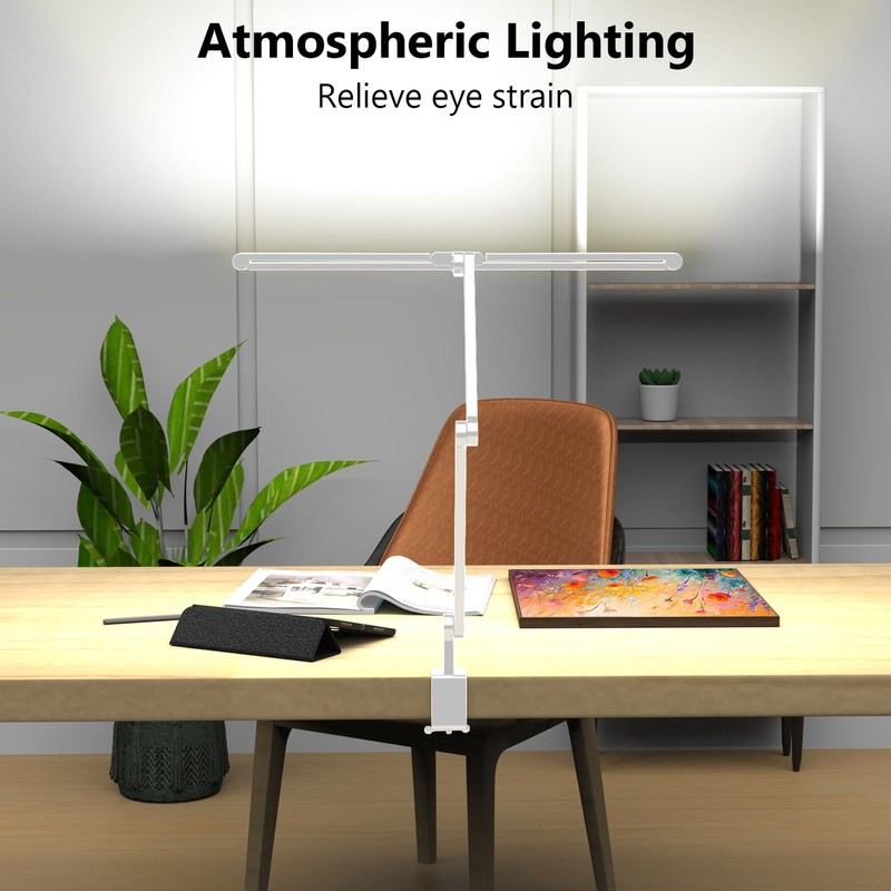 EPABINA 36W Ultra Bright Architect Desk Lamp with Clamp, Tall
