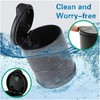 VireEyU Pack of 2 Car Trash Can with Lid, Fits