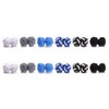 Yoursfs 6-Pair Set Gum Cufflinks, Round Braided Cufflinks, Rubber Cufflinks