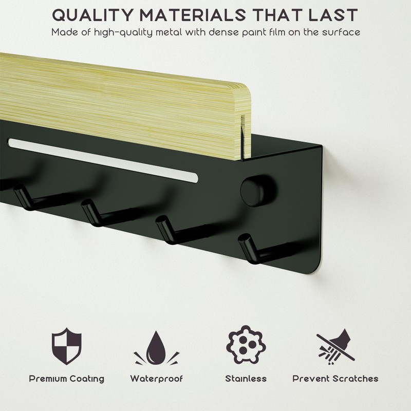 TEEQZIO Key Holder Wall Mount Decorative Key and Mail Holder