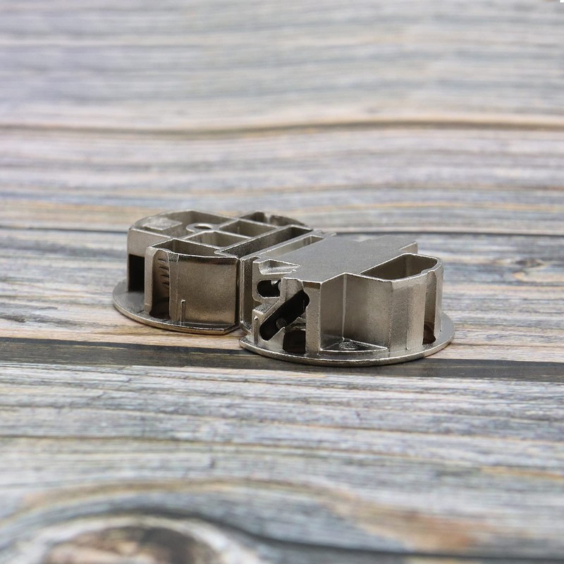 eMagTech 2 Pieces Semicircular Hinges with Fixing Screws 90 Degree