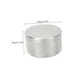 IWOWHERO Multipurpose 9pcs Aluminum Soil Sampling Boxes Laboratory Weighing Containers Easy to Use