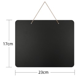 Wooden Double Sided Hanging Chalkboard Signs,Memo Message Sign, Vintage Erasable Message Board Sign with Hanging String for Wedding Kitchen Home Party Decoration