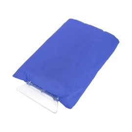 Partuto 1pc 17x25cm Universal Car Ice Scraper Glove - Insulated Warm Mitt Glove W/Snow Frost Remover for Car Truck Windscreen Portable - Waterproof Fabric ABS Blue