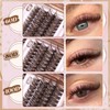 Mavphnee Brown Lash Extensions D Curl Eyelash Extensions 480Pcs Volume