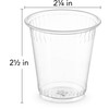 PLASTICPRO 3 oz Disposable Plasic Clear Drinking Cups [100 Count]