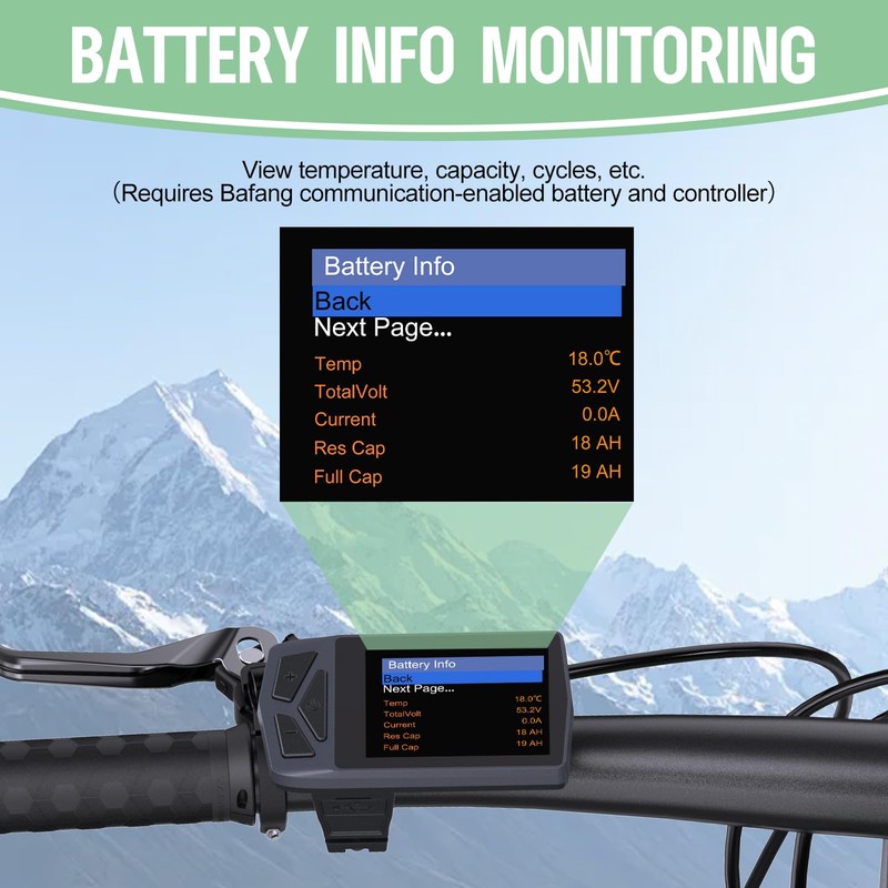 Varstrom CAN Protocol EKD01 Display for BAFANG Mid Motor -