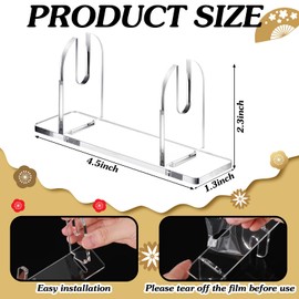 Roowest 2 Pcs Acrylic Fan Display Stand Folding Clear Fan Holder Easel Japanese Chinese Hand Fan Stand Foldable Handheld Fan Display Stand Base Fan Organizer