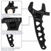 BARTOO AN Hose Fitting Adjustable Wrench 3AN-16AN Lightweight Aluminum(Black)