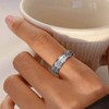 Fidget Spinner Ring for Women - Faith Over Fear Stainless