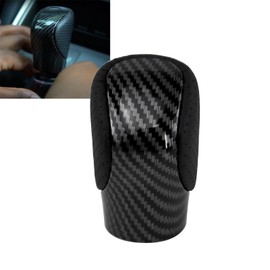 RYANSTAR RACING Black Leather Carbon Fiber Gear Shift Knob Compatible with Lexus ES, GS, GX, is, NX, RC, RX - Compatible with Models 200t, 300, 350, 450h, 450hL, 350L, IS250