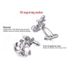 Salutto Anchor Cufflinks with Gift Box