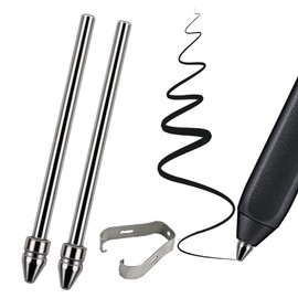 ユニバーサルフィット 摩耗しないファインチタン合金 ファインペンシルペン先 BOOX Pen 2 Pro iReader IFLYYTEK Lamy AL-Star デジタルペン ボールペン交換チップ 電子書籍リーダーデジタルペン用 2個