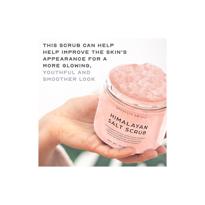 Himalayan Salt Body Scrub 10 oz - All Natural Cleansing