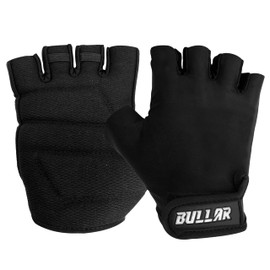 BULLAR Gym Gloves for Men and Women Workout Gloves for Weightlifting,Accessories Men,Hand Exercise Gloves with Half-Finger Length for Gym Workout Black S