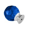 ANJUU 12 Pcs 30mm Round Shape Crystal Glass Cabinet Knobs