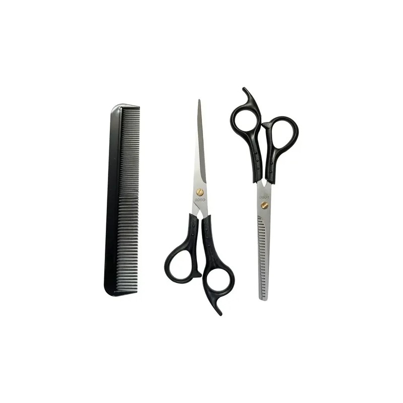 Kit Tijeras Corte Entresacar Lobo Profesional Acero Inoxidable