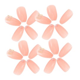Baluue Pcs Ballerina Fake Nails Full Cover Nail Decals Comfortable Abs Material Long Short Wear Options Diy