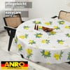 ANRO Oilcloth tablecloth, washable wax tablecloth, garden tablecloth, round, oval,