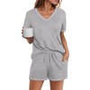 Ekouaer Womens Pajamas Sets Soft 95% Cotton Pjs Short Sleeve