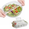 [TIAMORA]【220枚入・フタ付き】食品保存カバー 電子レンジ対応 伸縮タイプ かぶせるだけ簡単 お皿・ボウル・鍋にフィット フードカバー キッチン保存グッズ (1パック)