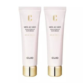 Clio 클리오 멜라케어 듀얼 톤업 선크림 40ml 2개 Clio Melakeup Dual Tone Up Sun Cream 40ml 2 Pieces