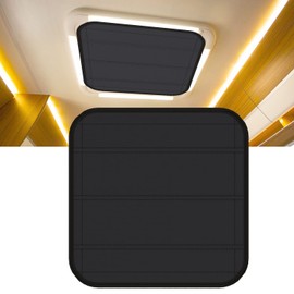 RV Skylight Shades, Double Sides RV Skylight Insulator, Megnetic RV Vent Covers for Roof, 16" X 16" RV Skylight Cover,Foldable Magnet RV Blackout Ventilation Cover