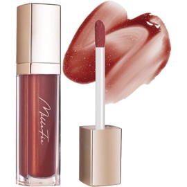 MilleFée Glamorous Lip Plumper (05 Romantic Brown) 6.2mL Candy Lip Gloss Moisturizing Glitter Translucency Plump Juicy Blood Color Volume Up Lip Care Mucous Membrane Lip Hyaluronic Acid MilleFee