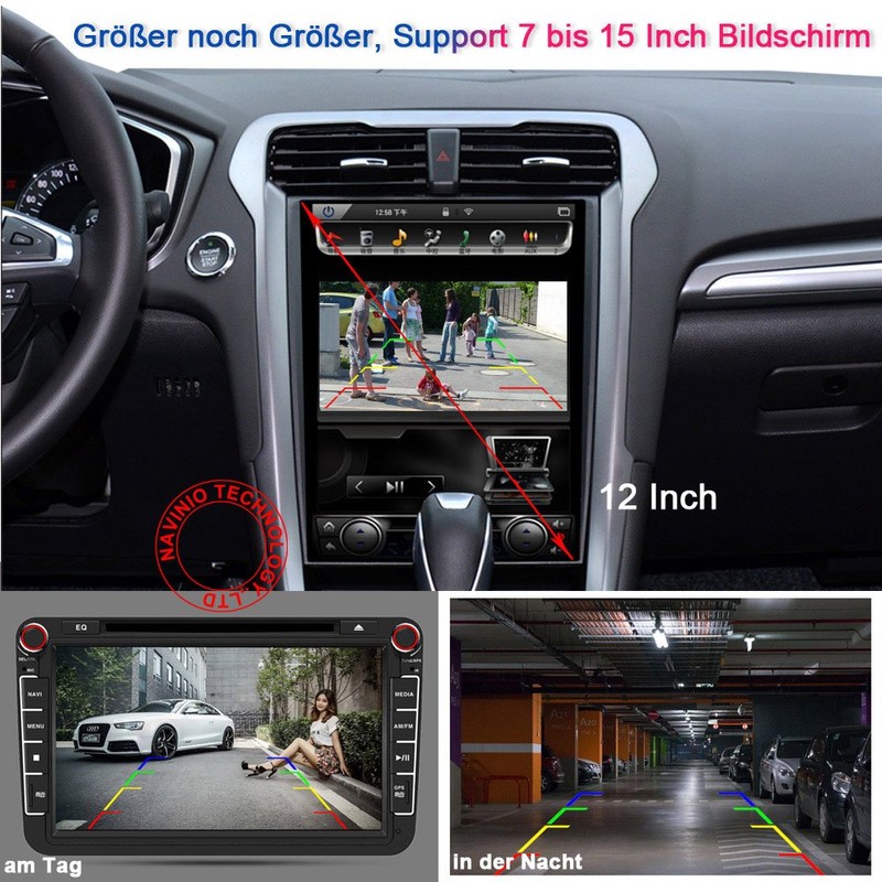 1280x720pixel 1000TV Lines Rear View Camera Integrated in 3rd Brake