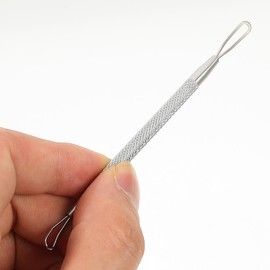 Ipetboom 7PCS Stainless Steel Double-Ended Blackhead Remover Tool Set for Home Use, Pimple Extractor Kit with Special Ring Design, Assorted Colors, 4.33 Inch