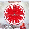 Christmas Tree Blanket, Red, Plush Christmas Tree Blanket, Round, 120