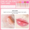 2 Set Lip Oil Hydrating Tinted Lip Balm, Plump Lip