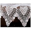 MforStyle White Tablecloth Round Lace table cloth Crochet Effect 59"