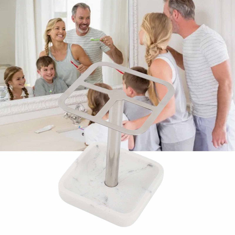 Toothbrush Holder Rustproof 304 Stainless Steel Toothpaste Storage Stand 3