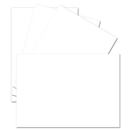A6 Postcards / Singles - White - 105 x 148 mm - 250 gr - matte linen hammered 75 Stück Weiß - matt